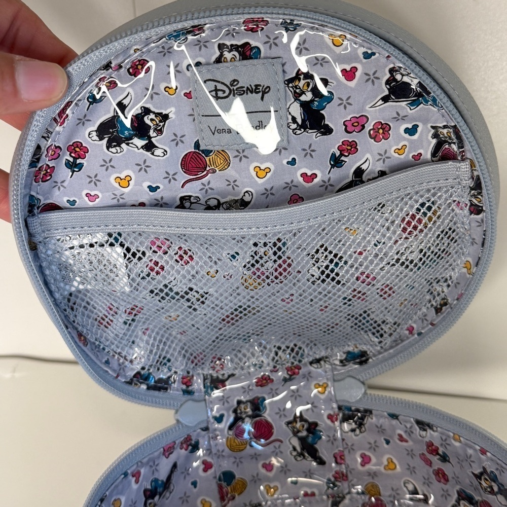 Vera Bradley Disney Whimsy Cosmetic Case in the Mickey Mouse Piccadilly Paisley - Picture 11 of 11